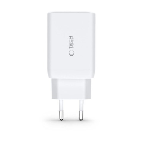 Ładowarka Tech-Protect C65W sieciowa 2x USB-C PD 65W / USB-A QC 3.0 - czarna
