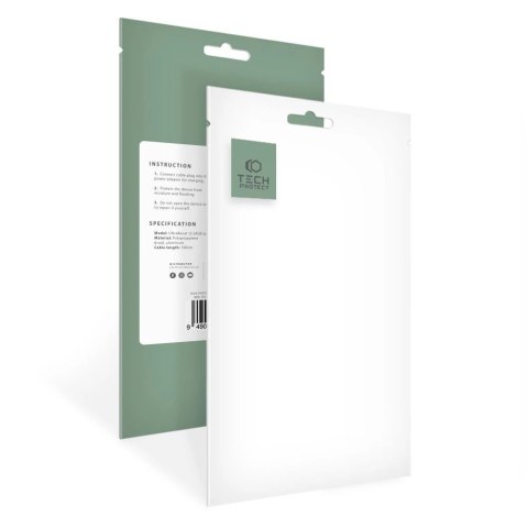 Ładowarka Tech-Protect UltraBoost 2w1 magnetyczna z kablami USB-C / Lightning do Apple Watch 1.5m - biała