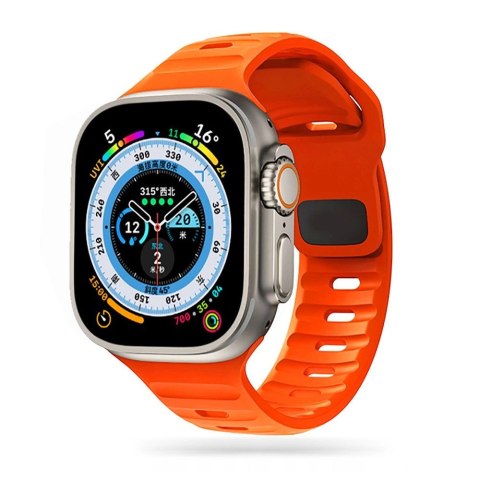 Pasek Tech-Protect IconBand Line na Apple Watch 4 / 5 / 6 / 7 / 8 / 9 / SE / Ultra 1 / 2 (42/44/45/49 mm) - pomarańczowy