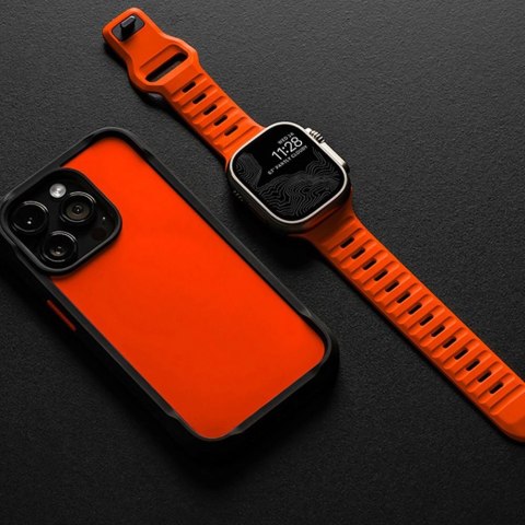 Pasek Tech-Protect IconBand Line na Apple Watch 4 / 5 / 6 / 7 / 8 / 9 / SE / Ultra 1 / 2 (42/44/45/49 mm) - pomarańczowy