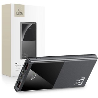 Powerbank Tech-Protect PB12 10000mAh 22.5W 2x USB-A / USB-C / Lightning z kablem USB-C / USB-A - szary