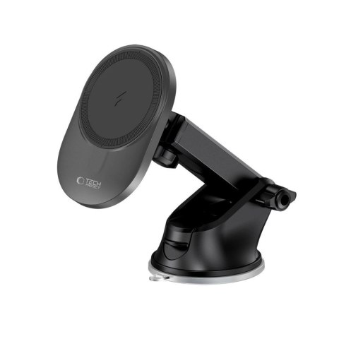 Uchwyt Tech-Protect MM15W-V1 samochodowy na telefon z ładowarką indukcyjną MagSafe 15W na kokpit / kratkę nawiewu - czarny