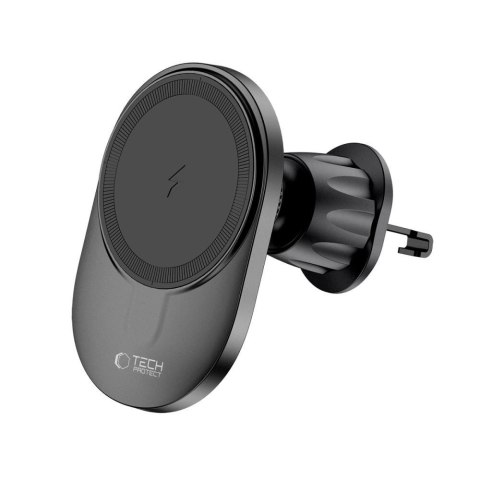 Uchwyt Tech-Protect MM15W-V1 samochodowy na telefon z ładowarką indukcyjną MagSafe 15W na kokpit / kratkę nawiewu - czarny