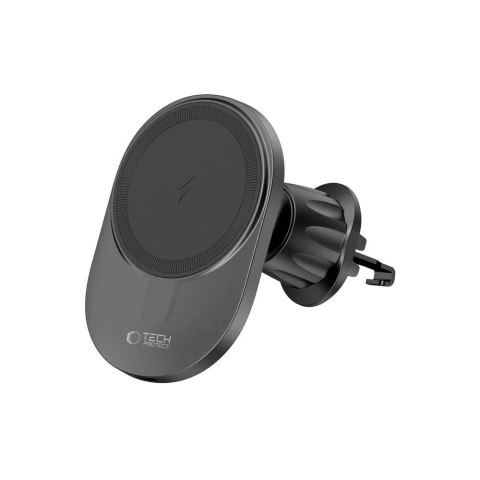 Uchwyt Tech-Protect MM15W-V1 samochodowy na telefon z ładowarką indukcyjną MagSafe 15W na kratkę nawiewu - czarny
