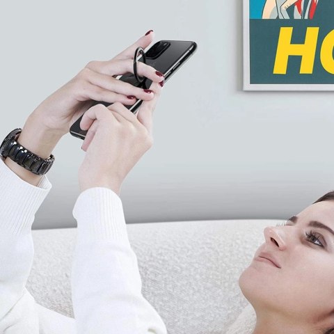 Uchwyt / ring Tech-Protect Magnetic Phone Ring z funkcją stojaka - różowe kwiaty