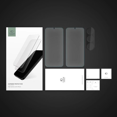 Zestaw Tech-Protect Supreme Set na Samsung Galaxy A14 4G / 5G 2x szkło hartowane na wyświetlacz / szkło hartowane na aparat