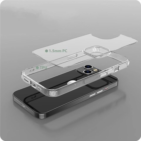 Etui Tech-Protect FlexAir Hybrid na iPhone 15 - przezroczyste
