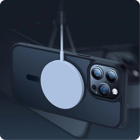 Etui Tech-Protect MagMat MagSafe na iPhone 15 - niebieski mat