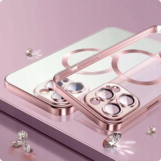 Etui Tech-Protect MagShine Line MagSafe na iPhone 15 - niebieskie