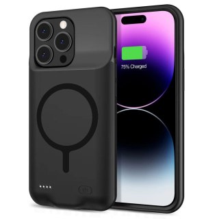Etui Tech-Protect PowerCase na iPhone 15 Pro Max z MagSafe i powerbankiem 8500mAh - czarne