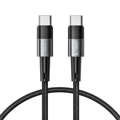Kabel Tech-Protect UltraBoost USB-C / USB-C PD 100W 5A 0.25m - szary Kabel Tech-Protect UltraBoost USB-C / USB-C PD 100W 5A 0.25m - szary