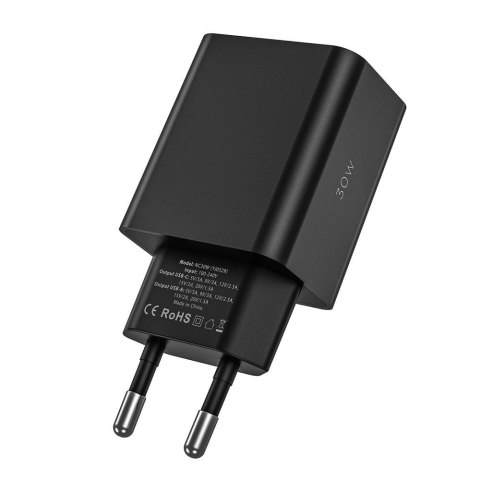Ładowarka Tech-Protect NC30W sieciowa USB-C PD 30W / USB-A QC 3.0 - biała