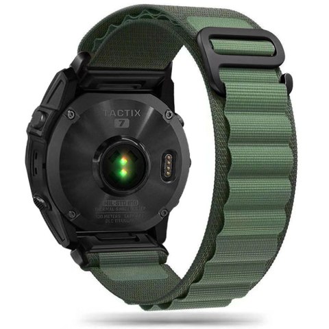 Pasek Tech-Protect Nylon Pro na Garmin Fenix 3 / 5X / 3HR / 5X Plus / 6X / 6X Pro / 7X - ciemnozielony