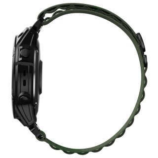Pasek Tech-Protect Nylon Pro na Garmin Fenix 3 / 5X / 3HR / 5X Plus / 6X / 6X Pro / 7X - ciemnozielony