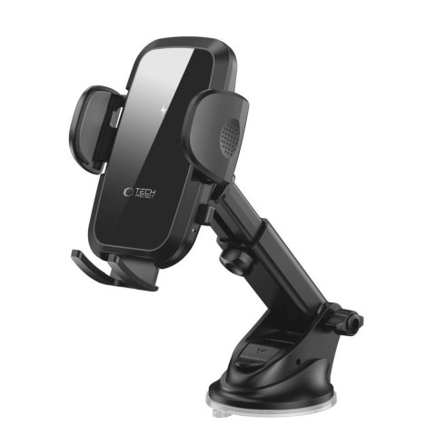Uchwyt Tech-Protect CM15W-V1 samochodowy na telefon z ładowarką indukcyjną 15W na kokpit / kratkę nawiewu - czarny