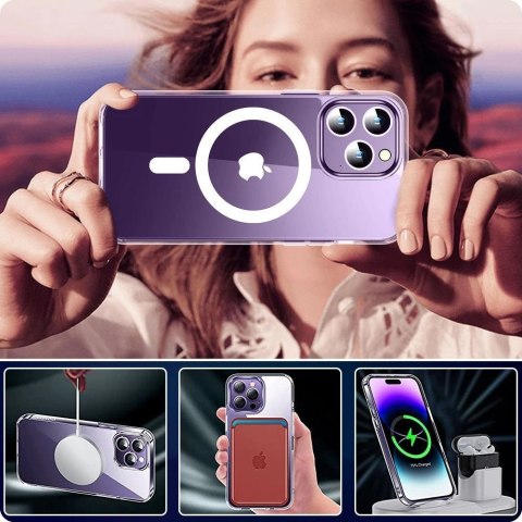 Etui Tech-Protect FlexAir Hybrid MagSafe na Samsung Galaxy S24 - przezroczyste