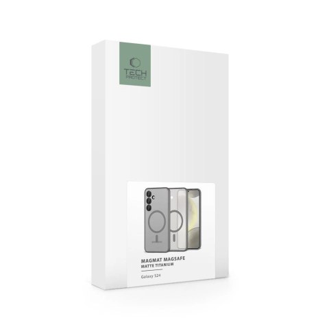 Etui Tech-Protect MagMat MagSafe na Samsung Galaxy S24 - tytanowy mat