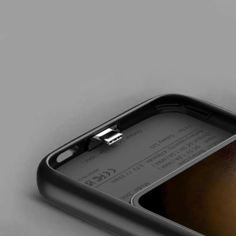 Etui Tech-Protect PowerCase na Samsung Galaxy S24 Ultra z powerbankiem 5000mAh - czarne