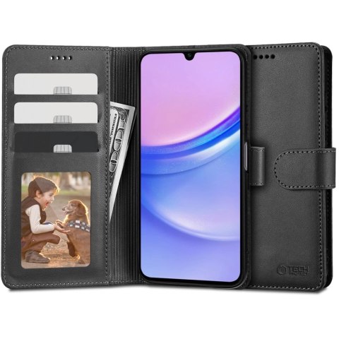 Etui Tech-Protect Wallet na Samsung Galaxy A15 4G / 5G - czarne