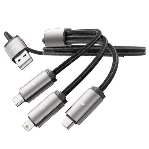 Kabel Tech-Protect UltraBoost 3w1 USB-A - Lightning / USB-C / micro USB 3.5A 1m - szary Kabel Tech-Protect UltraBoost 3w1 USB-A - Lightning / USB-C / micro USB 3.5A 1m - szary