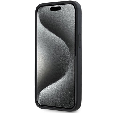 Etui DKNY 3D Rubber Repeat Pattern na iPhone 15 / 14 / 13 - czarne Etui DKNY 3D Rubber Repeat Pattern na iPhone 15 / 14 / 13 - czarne