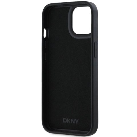 Etui DKNY 3D Rubber Repeat Pattern na iPhone 15 / 14 / 13 - czarne Etui DKNY 3D Rubber Repeat Pattern na iPhone 15 / 14 / 13 - czarne