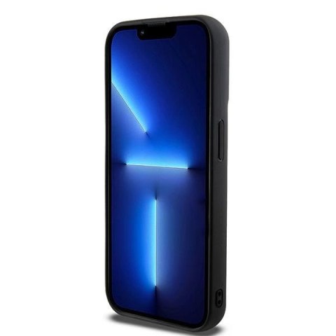 Etui DKNY 3D Rubber Repeat Pattern na iPhone 15 Pro - czarne Etui DKNY 3D Rubber Repeat Pattern na iPhone 15 Pro - czarne