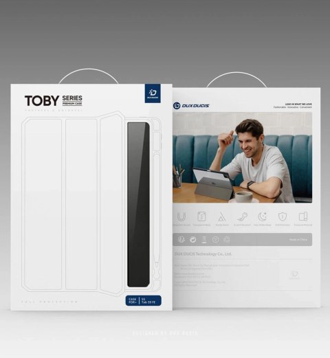 Etui Dux Ducis Toby z klapką i podstawką do Samsung Galaxy Tab S9 / S9 FE - niebieskie