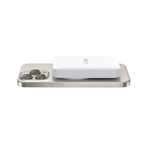 Powerbank Tech-Protect LifeMag PB11 z MagSafe 10000mAh 15W port USB-C - biały + kabel USB-C