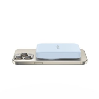 Powerbank Tech-Protect LifeMag PB11 z MagSafe 10000mAh 15W port USB-C - niebieski + kabel USB-C