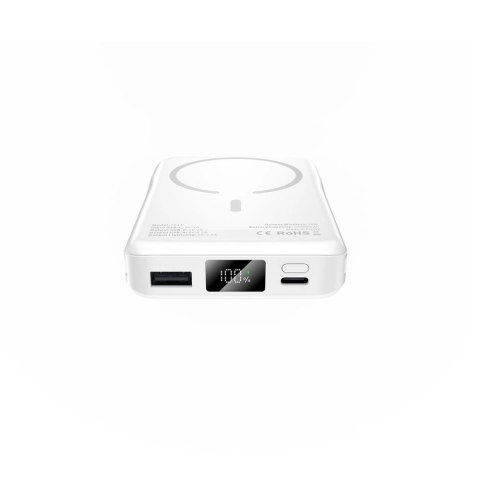 Powerbank Tech-Protect LifeMag PB31 z MagSafe 10000mAh 15W USB-C / USB-A / wbudowane kable USB-C / Lightning - biały Powerbank Tech-Protect LifeMag PB31 z MagSafe 10000mAh 15W USB-C / USB-A / wbudowane kable USB-C / Lightning - biały