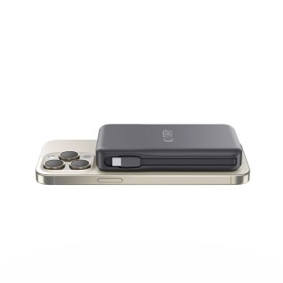 Powerbank Tech-Protect LifeMag PB31 z MagSafe 10000mAh 15W USB-C / USB-A / wbudowane kable USB-C / Lightning - czarny