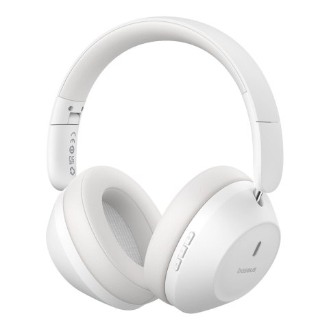 Słuchawki bezprzewodowe Baseus Bass 30 Max nauszne Bluetooth 5.3 - białe Słuchawki bezprzewodowe Baseus Bass 30 Max nauszne Bluetooth 5.3 - białe