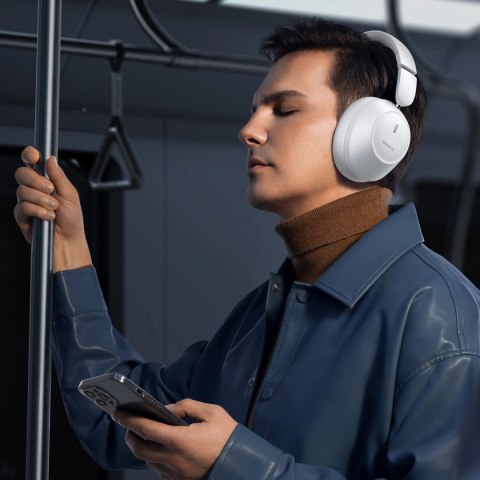 Słuchawki bezprzewodowe Baseus Bass 30 Max nauszne Bluetooth 5.3 - białe Słuchawki bezprzewodowe Baseus Bass 30 Max nauszne Bluetooth 5.3 - białe