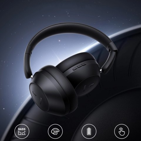 Słuchawki bezprzewodowe Baseus Bass 30 Max nauszne Bluetooth 5.3 - czarne