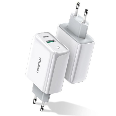 Ugreen szybka ładowarka sieciowa USB Typ C / USB 36 W Quick Charge 4.0 Power Delivery biały (60468 CD170) Ugreen szybka ładowarka sieciowa USB Typ C / USB 36 W Quick Charge 4.0 Power Delivery biały (60468 CD170)