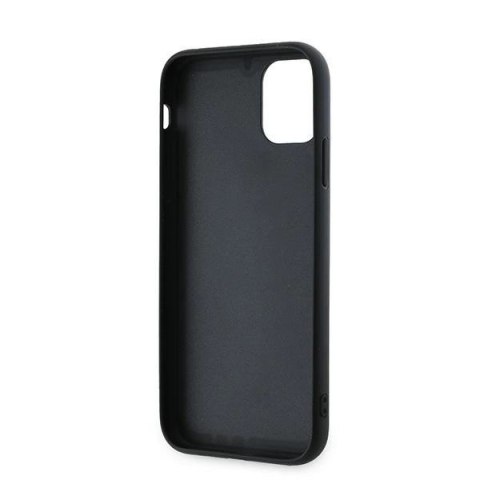 Etui Karl Lagerfeld Diagonal Quilted Script na iPhone 11 / Xr - czarne Etui Karl Lagerfeld Diagonal Quilted Script na iPhone 11 / Xr - czarne