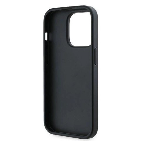 Etui Karl Lagerfeld Diagonal Quilted Script na iPhone 13 Pro Max - czarne Etui Karl Lagerfeld Diagonal Quilted Script na iPhone 13 Pro Max - czarne