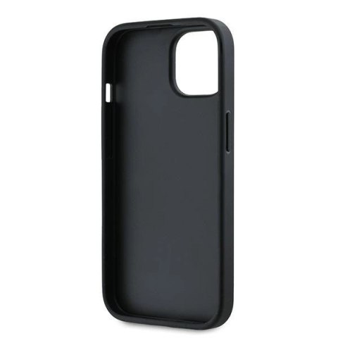 Etui Karl Lagerfeld Diagonal Quilted Script na iPhone 13 - czarne Etui Karl Lagerfeld Diagonal Quilted Script na iPhone 13 - czarne
