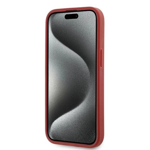 Etui Karl Lagerfeld Diagonal Quilted Script na iPhone 15 / 14 / 13 - czerwone Etui Karl Lagerfeld Diagonal Quilted Script na iPhone 15 / 14 / 13 - czerwone