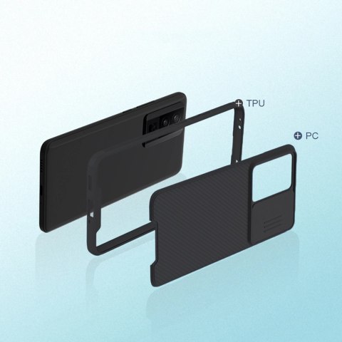 Etui Nillkin CamShield Pro Case na Xiaomi Redmi K60 / K60 Pro / Poco F5 Pro - czarne Etui Nillkin CamShield Pro Case na Xiaomi Redmi K60 / K60 Pro / Poco F5 Pro - czarne