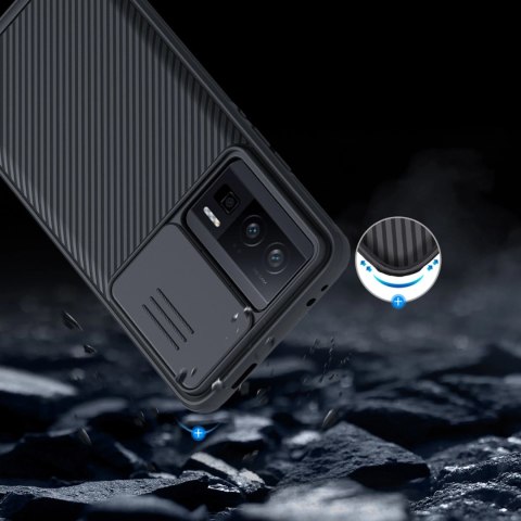 Etui Nillkin CamShield Pro Case na Xiaomi Redmi K60 / K60 Pro / Poco F5 Pro - czarne Etui Nillkin CamShield Pro Case na Xiaomi Redmi K60 / K60 Pro / Poco F5 Pro - czarne