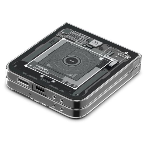Etui Spigen Airskin na Samsung Galaxy Z Flip 6 - ciemnoszare (wzór Zero One) Etui Spigen Airskin na Samsung Galaxy Z Flip 6 - ciemnoszare (wzór Zero One)