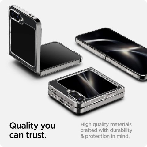 Etui Spigen Airskin na Samsung Galaxy Z Flip 6 - ciemnoszare (wzór Zero One) Etui Spigen Airskin na Samsung Galaxy Z Flip 6 - ciemnoszare (wzór Zero One)