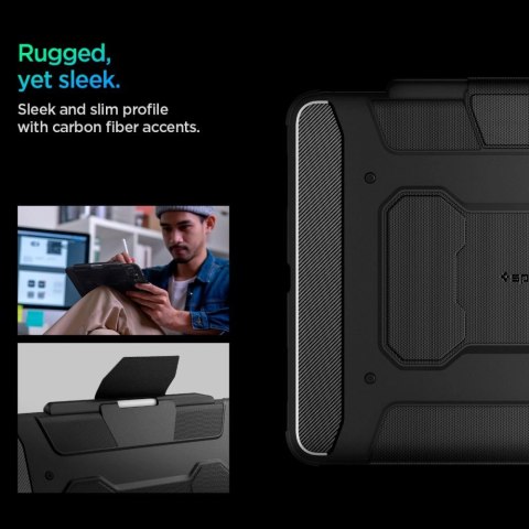 Etui Spigen Rugged Armor Pro na iPad Pro 13" 2024 - czarne Etui Spigen Rugged Armor Pro na iPad Pro 13" 2024 - czarne