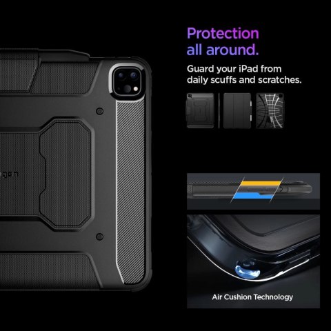 Etui Spigen Rugged Armor Pro na iPad Pro 13" 2024 - czarne Etui Spigen Rugged Armor Pro na iPad Pro 13" 2024 - czarne