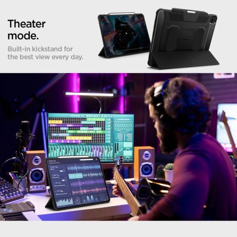 Etui Spigen Rugged Armor Pro na iPad Pro 13" 2024 - czarne Etui Spigen Rugged Armor Pro na iPad Pro 13" 2024 - czarne