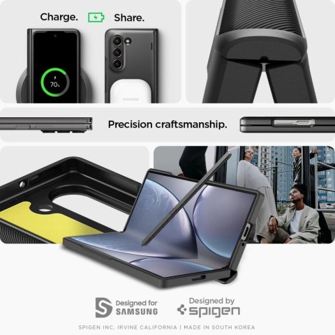 Etui Spigen Slim Armor Pro na Samsung Galaxy Z Fold 6 - czarne