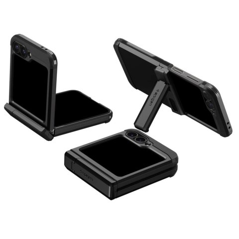 Etui Spigen Tough Armor Pro na Samsung Galaxy Z Flip 6 - czarne Etui Spigen Tough Armor Pro na Samsung Galaxy Z Flip 6 - czarne