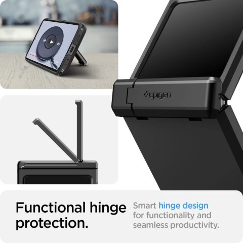 Etui Spigen Tough Armor Pro na Samsung Galaxy Z Flip 6 - czarne Etui Spigen Tough Armor Pro na Samsung Galaxy Z Flip 6 - czarne